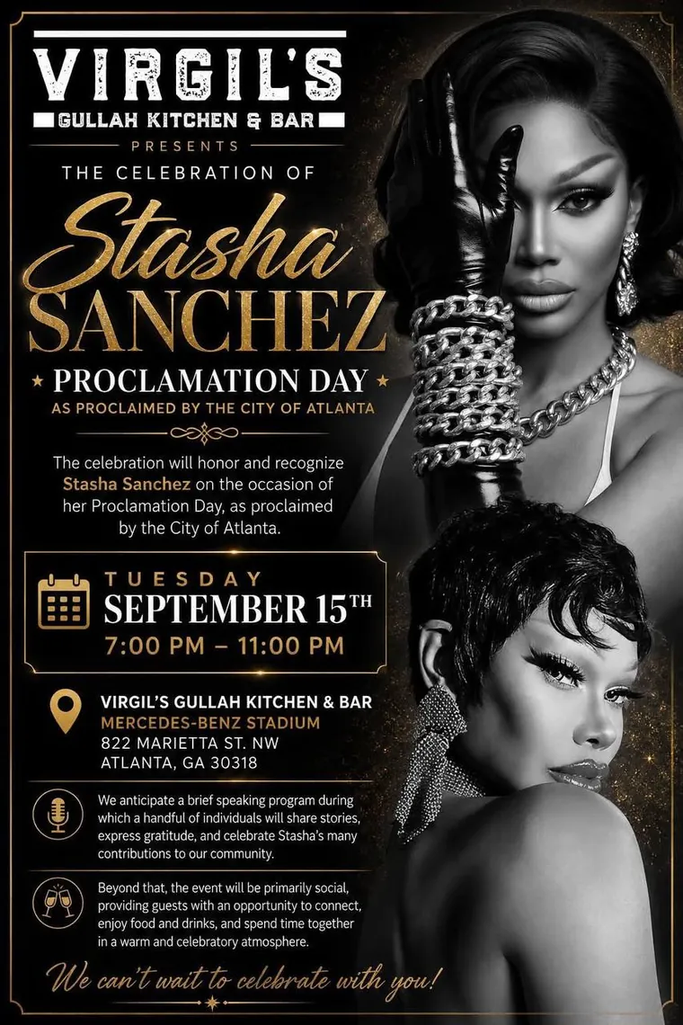The Celebration of Stasha Sanchez — Proclamation Day poster